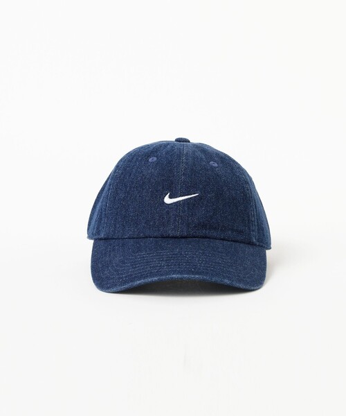 B:MING by BEAMS（ビーミングバイビームス）の「NIKE / クラブ アンストラクチャード デニム キャップ（キャップ・レディース・ブラック/インディゴブルー・S/M）」の4枚目の写真