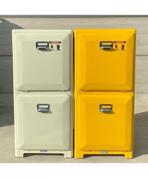 DULTON(ダルトン)の「TRASH CAN DOUBLE DECKER/ゴミ箱 2段(ダストボックス・メンズ・イエロー/グレー/アイボリー・FREE)」の4枚目の写真