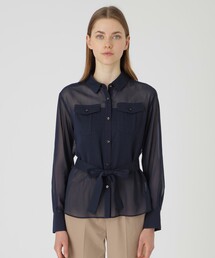 BLUE LABEL CRESTBRIDGE | スパンボイルライクタイプライターブラウス(シャツ/ブラウス)