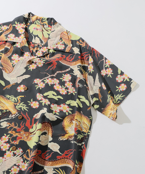 SUN SURF(サンサーフ)の「SUN SURF / サンサーフ ザ トライアングラー ファイト(シャツ/ブラウス・メンズ・ブラック・X-LARGE/LARGE)」の2枚目の写真