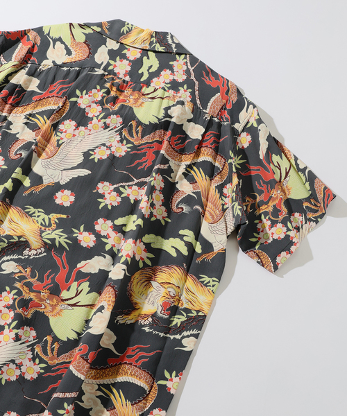 SUN SURF(サンサーフ)の「SUN SURF / サンサーフ ザ トライアングラー ファイト(シャツ/ブラウス・メンズ・ブラック・X-LARGE/LARGE)」の7枚目の写真