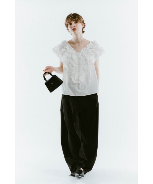 Knuth Marf（クヌースマーフ）の「K motif mini basket（かごバッグ・レディース・イエロー/ブラック・ONE SIZE）」の7枚目の写真