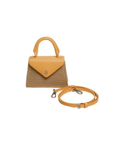 Knuth Marf（クヌースマーフ）の「K motif mini basket（かごバッグ・レディース・イエロー/ブラック・ONE SIZE）」の12枚目の写真