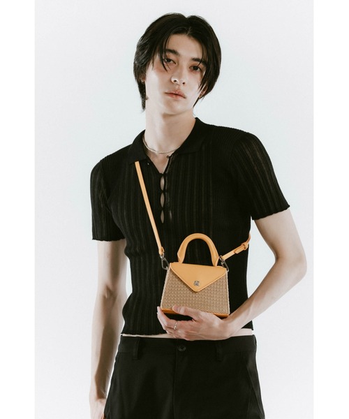 Knuth Marf（クヌースマーフ）の「K motif mini basket（かごバッグ・レディース・イエロー/ブラック・ONE SIZE）」の19枚目の写真