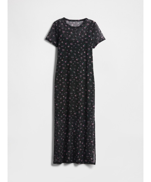 GAP（ギャップ）の「メッシュ マキシワンピース（ワンピース・レディース・ブラック×ホワイト/ブラック系その他・XXS/XS/L/S/M）」の6枚目の写真