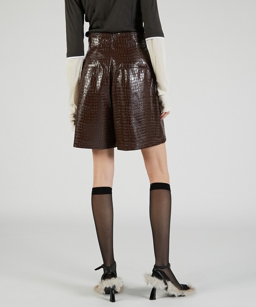 PRANK PROJECT（プランクプロジェクト）の「フロントジップショートパンツ / Front Zip Short Pants（その他パンツ・レディース・グレー/ブラック/ブラウン・36/38）」の21枚目の写真