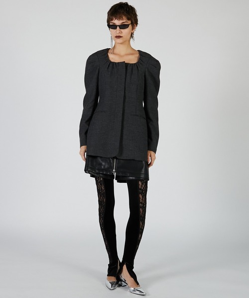 PRANK PROJECT（プランクプロジェクト）の「フロントジップショートパンツ / Front Zip Short Pants（その他パンツ・レディース・グレー/ブラック/ブラウン・36/38）」の6枚目の写真