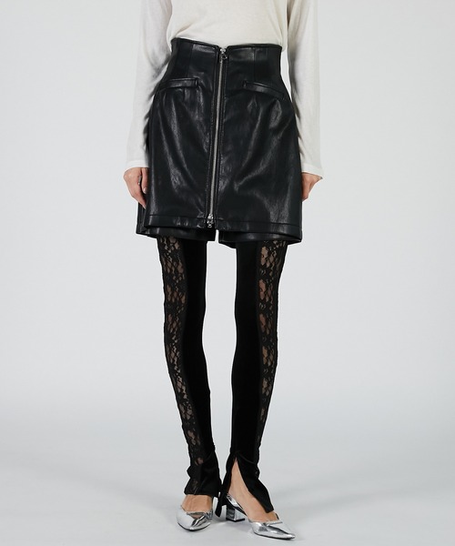 PRANK PROJECT（プランクプロジェクト）の「フロントジップショートパンツ / Front Zip Short Pants（その他パンツ・レディース・グレー/ブラック/ブラウン・36/38）」の11枚目の写真