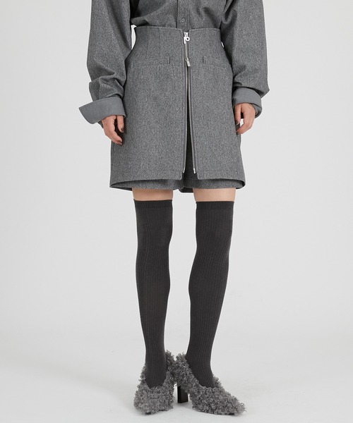 PRANK PROJECT（プランクプロジェクト）の「フロントジップショートパンツ / Front Zip Short Pants（その他パンツ・レディース・グレー/ブラック/ブラウン・36/38）」の15枚目の写真