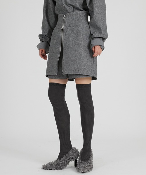 PRANK PROJECT（プランクプロジェクト）の「フロントジップショートパンツ / Front Zip Short Pants（その他パンツ・レディース・グレー/ブラック/ブラウン・36/38）」の16枚目の写真