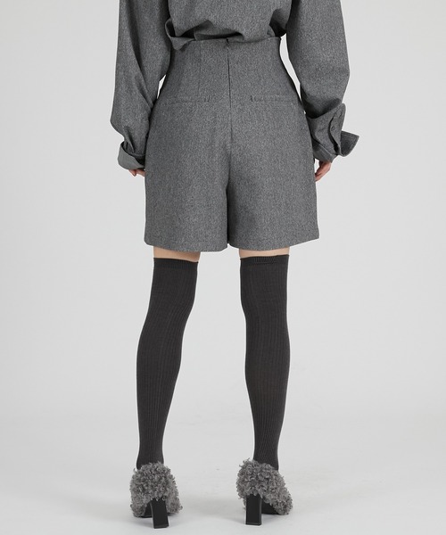 PRANK PROJECT（プランクプロジェクト）の「フロントジップショートパンツ / Front Zip Short Pants（その他パンツ・レディース・グレー/ブラック/ブラウン・36/38）」の17枚目の写真