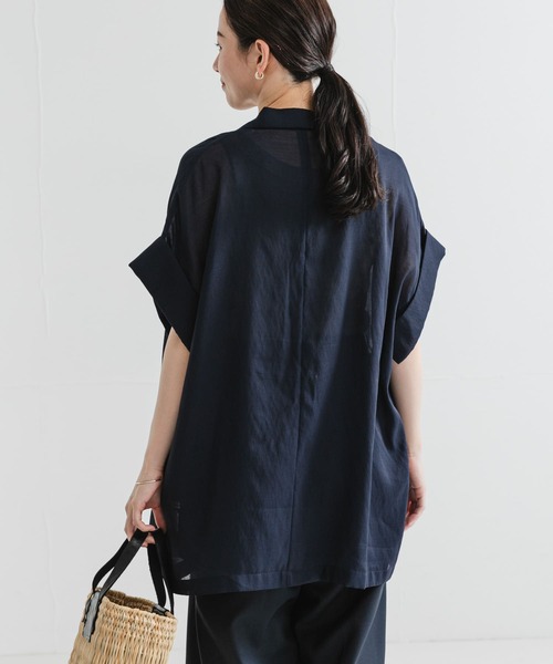 URBAN RESEARCH(アーバンリサーチ)の「シアーハーフスリーブジャケット(その他アウター・レディース・ネイビー/ベージュ/ブラック・FREE)」の14枚目の写真