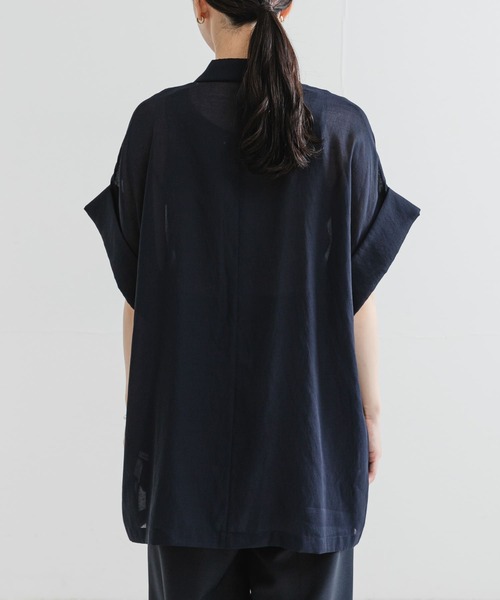 URBAN RESEARCH(アーバンリサーチ)の「シアーハーフスリーブジャケット(その他アウター・レディース・ネイビー/ベージュ/ブラック・FREE)」の21枚目の写真