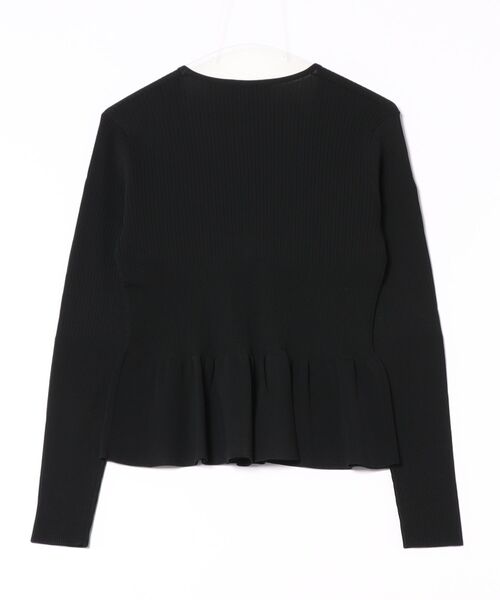 DESIGNWORKS（デザインワークス）の「２WAYリブペプラムボレロカーディガン（カーディガン/ボレロ・レディース・ホワイト/ブラック・38）」の3枚目の写真