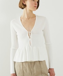 DESIGNWORKS | ２WAYリブペプラムボレロカーディガン(カーディガン/ボレロ)