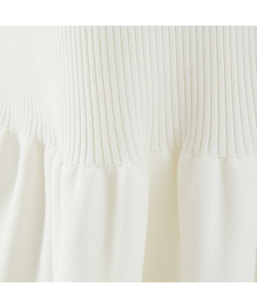 DESIGNWORKS（デザインワークス）の「２WAYリブペプラムボレロカーディガン（カーディガン/ボレロ・レディース・ホワイト/ブラック・38）」の19枚目の写真