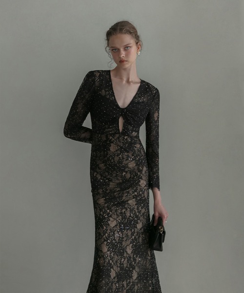 セール】【LEJA LUXE】ツイストオープンレースストーンマーメイド