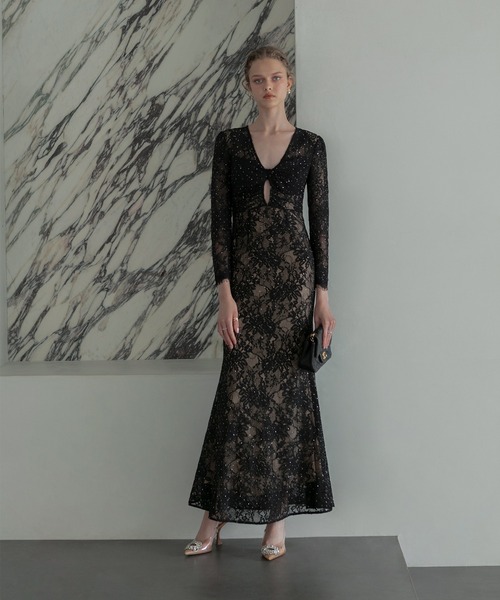 セール】【LEJA LUXE】ツイストオープンレースストーンマーメイド