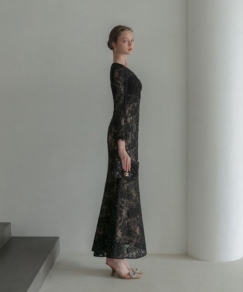 セール】【LEJA LUXE】ツイストオープンレースストーンマーメイド