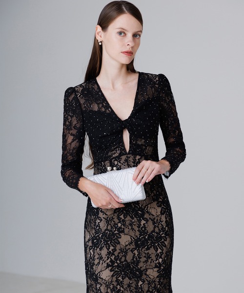 セール】【LEJA LUXE】ツイストオープンレースストーンマーメイド