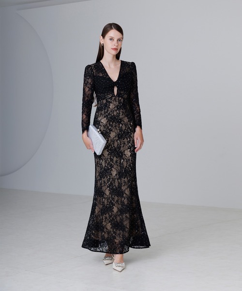 セール】【LEJA LUXE】ツイストオープンレースストーンマーメイド