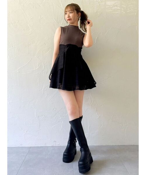 dazzlin（ダズリン）の「バイカーリングブーツ（ブーツ・レディース・ブラック・MEDIUM/LARGE）」の6枚目の写真