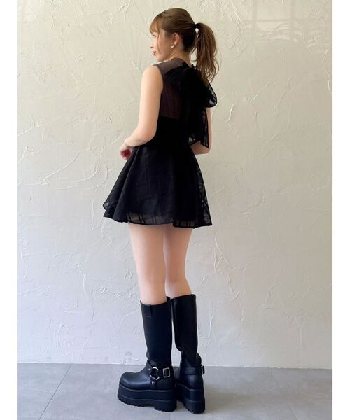 dazzlin（ダズリン）の「バイカーリングブーツ（ブーツ・レディース・ブラック・MEDIUM/LARGE）」の7枚目の写真