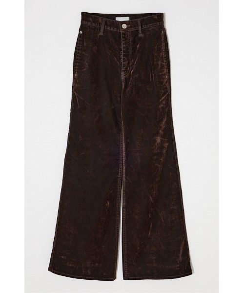 MOUSSY(マウジー)の「【セットアップ対応】VELVET LONG LEG FLARE(デニムパンツ・レディース・ブラック/ブラウン/ネイビー・0/1/2)」の5枚目の写真