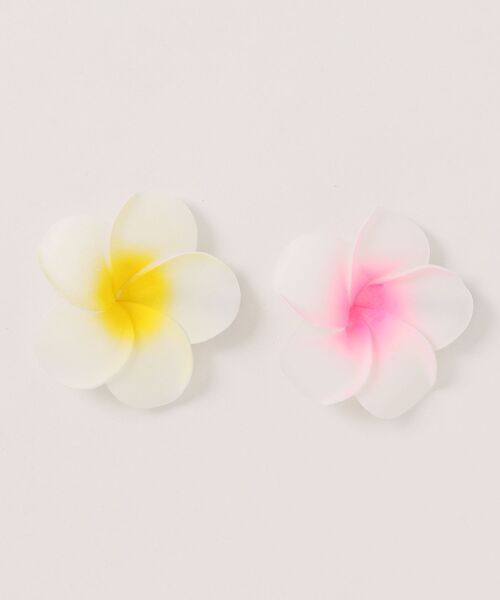 セール】【 Port / ポート 】 プルメリア モチーフ ヘアクリップ ( 2個