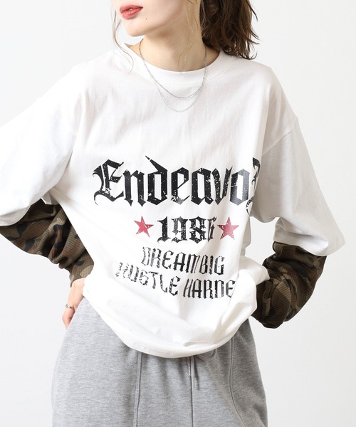 Jungle Storm（ジャングルストーム）の「JUNGLESTOTM フェイクレイヤード風Tシャツ（Tシャツ/カットソー・メンズ・ブラック/ホワイト・M/L）」の18枚目の写真