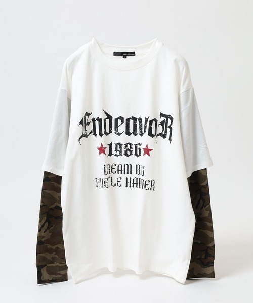 Jungle Storm（ジャングルストーム）の「JUNGLESTOTM フェイクレイヤード風Tシャツ（Tシャツ/カットソー・メンズ・ブラック/ホワイト・M/L）」の20枚目の写真