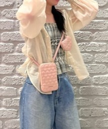 エターナルハートキルトスマホショルダー