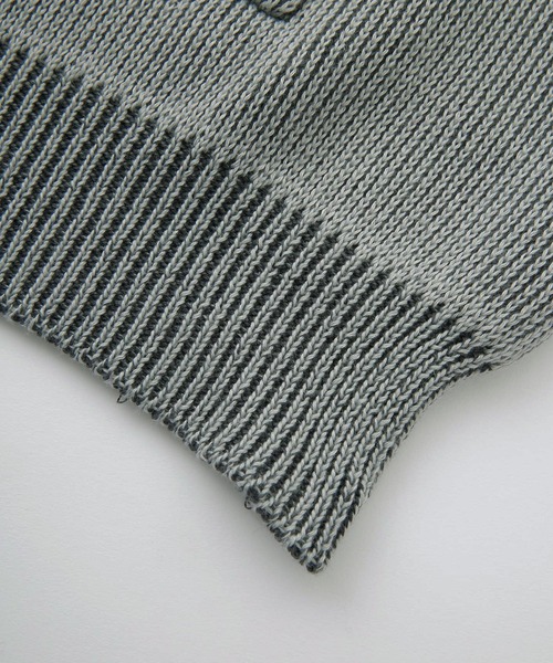 LOGO JACQUARD ZIP UP KNIT HOODIE（ニット/セーター）｜X-girl