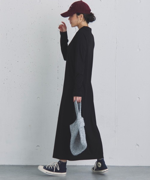 Doux archives(ドゥアルシーヴ)の「ポロカットロングワンピース(ワンピース・レディース・ブラウン/カーキ/ブラック・FREE)」の10枚目の写真