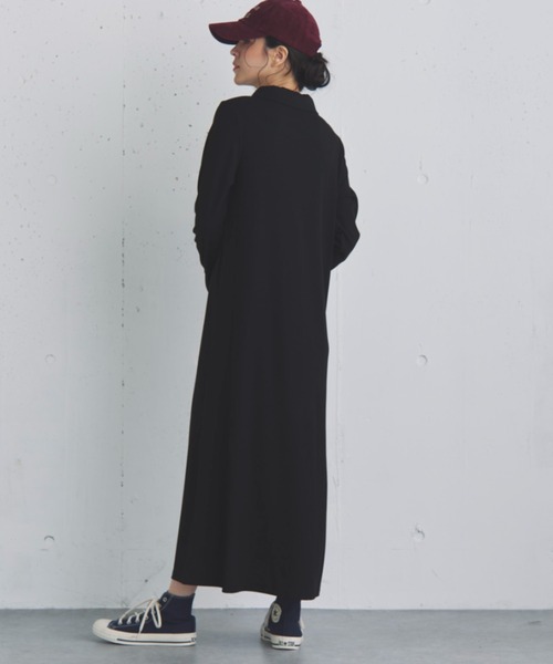 Doux archives(ドゥアルシーヴ)の「ポロカットロングワンピース(ワンピース・レディース・ブラウン/カーキ/ブラック・FREE)」の11枚目の写真