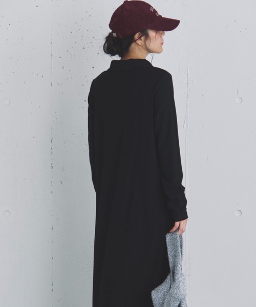 Doux archives(ドゥアルシーヴ)の「ポロカットロングワンピース(ワンピース・レディース・ブラウン/カーキ/ブラック・FREE)」の20枚目の写真