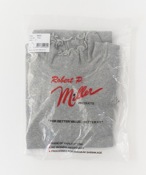 MILLER(ミラー)の「R.P.miller/ミラー パネルリブメロー カットソー 秋服 2026年秋冬(Tシャツ/カットソー・レディース・ブラック/ホワイト/グレー/ブラック系その他・FREE)」の9枚目の写真