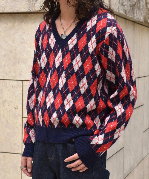 Noen（ノエン）の「モヘアVネックニット（ニット/セーター・メンズ・アイボリー/ブラック/その他・MEDIUM/LARGE）」の3枚目の写真