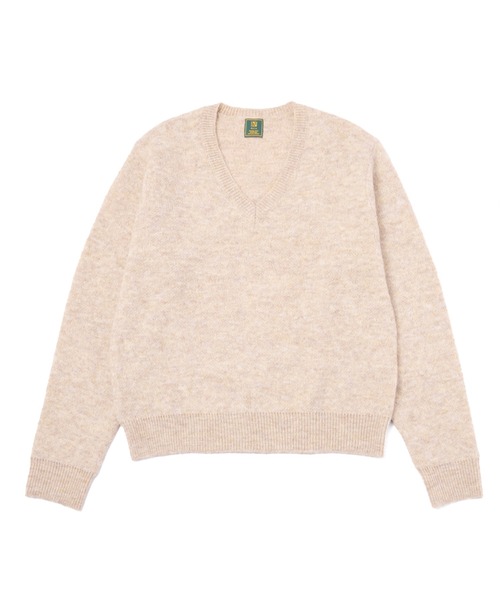 Noen（ノエン）の「モヘアVネックニット（ニット/セーター・メンズ・アイボリー/ブラック/その他・MEDIUM/LARGE）」の4枚目の写真