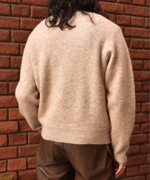 Noen（ノエン）の「モヘアVネックニット（ニット/セーター・メンズ・アイボリー/ブラック/その他・MEDIUM/LARGE）」の9枚目の写真