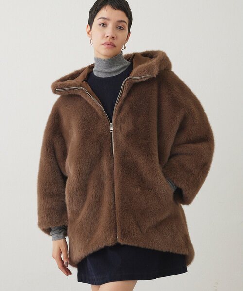 Whim Gazette 「LOU ANDREA」の別注フェイクファーコート今期 15th Anniversary】【LOU ANDREA】MINK FAKE COAT | Whim