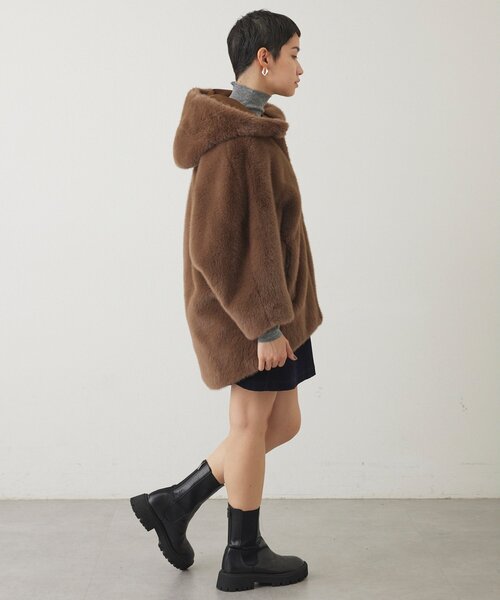 THE PAUSE(ザ ポーズ)の「【THE PAUSE】フェイクファードルマンコート(その他アウター・レディース・ベージュ/ブラウン・FREE)」の19枚目の写真