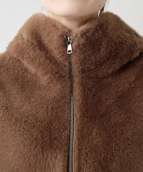 THE PAUSE(ザ ポーズ)の「【THE PAUSE】フェイクファードルマンコート(その他アウター・レディース・ベージュ/ブラウン・FREE)」の6枚目の写真