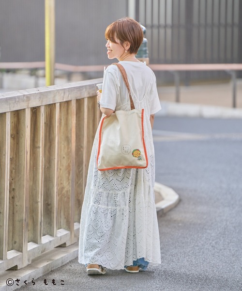 CRAFT STANDARD BOUTIQUE(クラフトスタンダードブティック)の「COJI‐COJI / トートバック(トートバッグ・レディース・グリーン・FREE)」の7枚目の写真