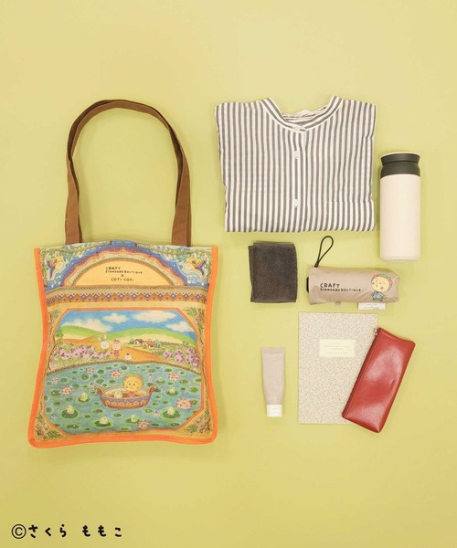 CRAFT STANDARD BOUTIQUE(クラフトスタンダードブティック)の「COJI‐COJI / トートバック(トートバッグ・レディース・グリーン・FREE)」の8枚目の写真