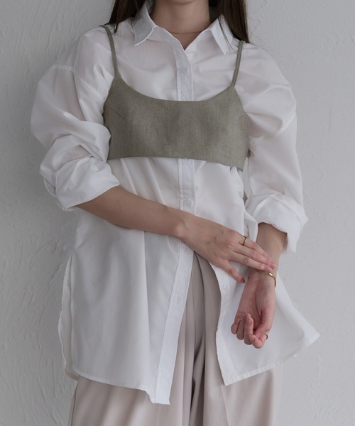 セール】メランジバックリボンビスチェ（その他トップス）｜raffime