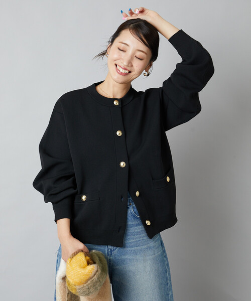 限定展開 金ボタン ニット カーディガン（カーディガン/ボレロ