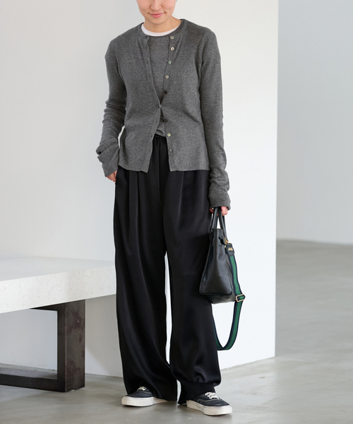 FRAMeWORK(フレームワーク)の「≪追加≫スイビコットンリブカーディガン(カーディガン/ボレロ・レディース・チャコールグレー/ブルー/アイボリー・FREE)」の21枚目の写真