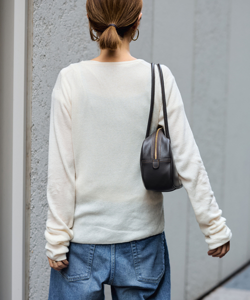 FRAMeWORK(フレームワーク)の「≪追加≫スイビコットンリブカーディガン(カーディガン/ボレロ・レディース・チャコールグレー/ブルー/アイボリー・FREE)」の19枚目の写真