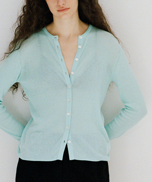 FRAMeWORK(フレームワーク)の「≪追加≫スイビコットンリブカーディガン(カーディガン/ボレロ・レディース・チャコールグレー/ブルー/アイボリー・FREE)」の11枚目の写真